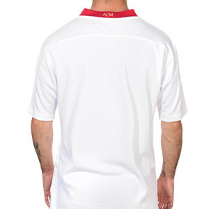 Camiseta Puma 2a AC Milan 2020 2021 - Camiseta segunda equipación Puma AC Milán 2020 2021 - blanca y roja - trasera