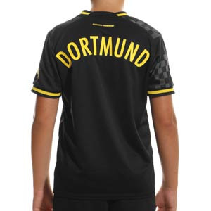 Camiseta Puma 2a Borussia Dortmund niño 2022 2023 - Camiseta segunda equipación infantil Puma del Borussia Dortmund 2022 2023 - negra