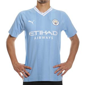 Camiseta Puma Manchester City Rodrigo 23-24 PL - Camiseta de la primera equipación Puma de Rodrigo del Manchester City para la Premier League 2023 2024 - azul celeste