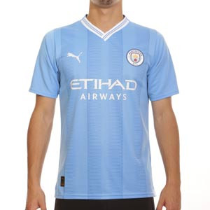 Camiseta Puma Manchester City De Bruyne 2023 2024 - Camiseta primera equipación De Bruyne Puma Manchester City 2023 2024 - azul celeste