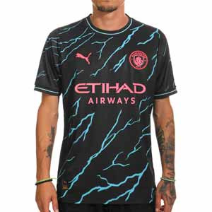 Camiseta Puma 3a Manchester City Foden 23-24 PL - Camiseta de la tercera equipación Puma de Foden del Manchester City para la Premier League 2023 2024 - azul marino