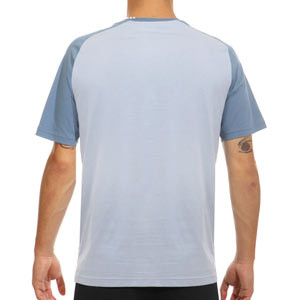 Camiseta Puma Manchester City Casuals - Camiseta de algodón de calle Puma del Manchester City FC - azul grisácea