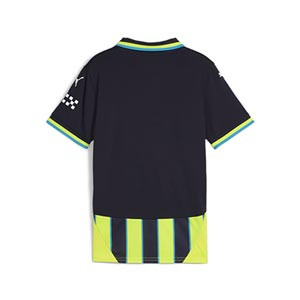 Camiseta Puma 2a Manchester City niño 2024 2025 - Camiseta infantil de la segunda equipación Puma del Manchester City 2024 2025 - azul marino, amarillo flúor