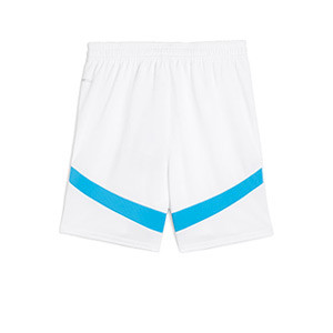 Short Puma Olympique Marsella niño 2024 2025 - Pantalón corto infantil de la primera equipación Puma del Olympique de Marsella 2024 2025 - blanco