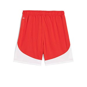 Short Puma Girona niño 2024 2025 - Pantalón corto infantil de la primera equipación Puma del Girona 2024 2025 - rojo