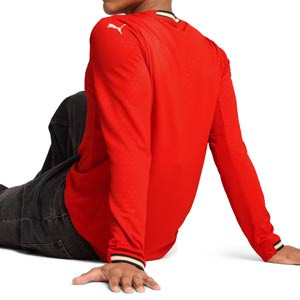 Camiseta manga larga Puma Portugal 2025 - Camiseta de manga larga de la primera equipación Puma de la selección de Portugal 2025 - roja - hover