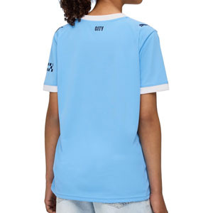 Camiseta Puma Manchester City niño 25 26 - Camiseta infantil de la primera equipación Puma del Manchester City 2025 2026 - azul claro
