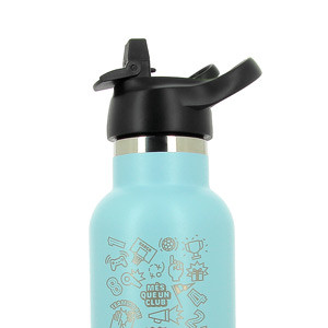 Botellín Runbott Termo FC Barcelona 350 ml - Botellín térmico de agua Runbott del FC Barcelona de 350 ml - azul claro