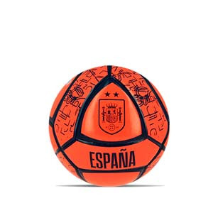 Balón Joma Federación Española Fútbol Sala talla 62 - Balón de fútbol sala Joma de la Federación Española de Fútbol Sala talla 62 cm - naranja coral