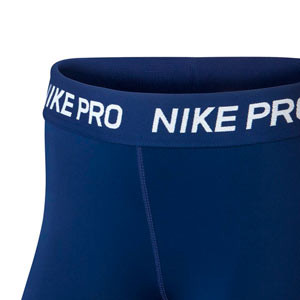 Mallas Nike Pro niña - Malla corta compresiva de niña para fútbol Nike - azul marino