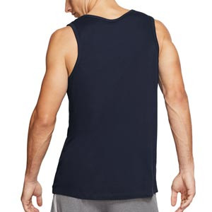 Camiseta de tirantes Nike Dri-Fit DFC Solid - Camiseta sin mangas de entrenamiento Nike - azul marino
