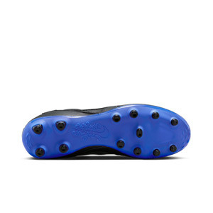 Nike Premier 3 FG - Botas de fútbol de piel de canguro Nike FG para césped natural o artificial de última generación - negras, azules