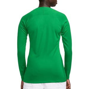 Camiseta interior térmica Nike mujer Park First Layer DF - Camiseta interior compresiva para mujer manga larga Nike - verde