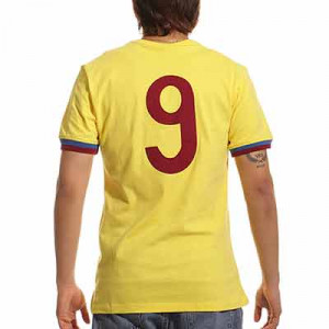 Camiseta FC Barcelona Johan Cruyff 1974-75 - Camiseta de algodón de la 2a equipación FC Barcelona de Johan Cruyff 1974-75 - amarilla
