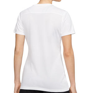 Camiseta Nike mujer Dri-Fit Park 7 - Camiseta de manga corta para mujer de deporte Nike - blanca