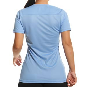 Camiseta Nike mujer Dri-Fit Park 7 - Camiseta de manga corta para mujer de deporte Nike - azul claro