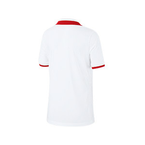 Camiseta Nike Polonia niño 2020 2021 Stadium - Camiseta infantil primera equipación Nike selección Polonia 2020 2021 - blanca