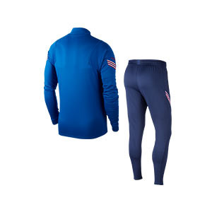 Chándal Nike Inglaterra 2020 2021 Strike - Chándal de paseo Nike de la selección inglesa 2020 2021 - azul - trasera