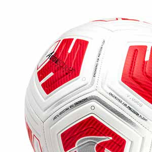 Balón Nike Strike Team 290g talla 5 - Balón de fútbol para niño en talla 5 con peso reducido - blanco y rojo - detalle