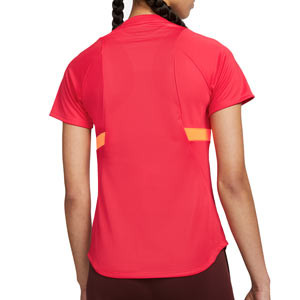 Camiseta Nike Holanda mujer entreno Dri-Fit Academy Pro - Camiseta corta de entrenamiento de mujer adidas de la selección holandesa para la Women's Euro 2022 - roja