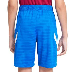 Short Nike Barcelona entrenamiento niño Dri-Fit Strike - Pantalón corto de entrenamiento infantil Nike del FC Barcelona - azul - completa trasera