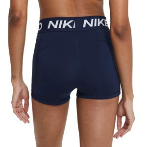 Mallas Nike Pro 365 mujer 8 cm - Mallas cortas de mujer Nike para fútbol - azul marino