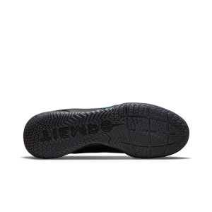 Nike Tiempo React Legend 9 Pro IC - Zapatillas de fútbol sala de piel Nike con suela lisa IC - negras