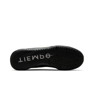Nike Tiempo Legend 9 Academy IC - Zapatillas de fútbol sala de piel Nike con suela lisa IC - negras, doradas
