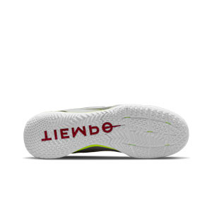 Nike Tiempo Legend 9 Academy IC - Zapatillas de fútbol sala de piel Nike con suela lisa IC - grises