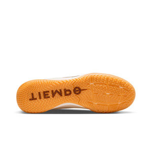 Nike Tiempo Legend 9 Academy IC - Zapatillas de fútbol sala de piel Nike suela lisa IC - blancas, granates