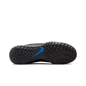 Nike Tiempo React Legend 9 Pro TF - Zapatillas de fútbol multitaco de piel fútbol Nike TF suela turf - negras