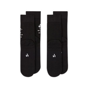 Calcetines Nike Air Sneaker 2 pares semi acolchados - Pack de 2 pares de calcetines de media caña semi acolchados Nike - negros