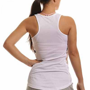 Camiseta tirantes Nike Dri-Fit Academy 21 mujer - Camiseta sin mangas de entrenamiento de fútbol para mujer Nike - blanca