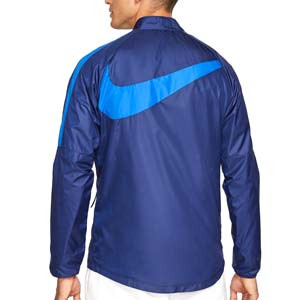 Chubasquero Nike Atlético Repel Academy All Weather Fan - Chubasquero Nike del Atlético de Madrid - azul marino - trasera