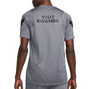 Camiseta Nike PSG entrenamiento Dri-Fit Strike UCL - Camiseta manga corta de entrenamiento Champions League Paris Saint-Germain 2021 2022 - gris oscura