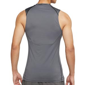 Camiseta de tirantes Nike Pro Dri-Fit - Camiseta interior sin mangas para fútbol Nike - gris