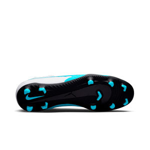 Nike Phantom GX Club DF FG/MG - Botas de fútbol con tobillera Nike FG/AG para césped artificial - azules celeste, blancas