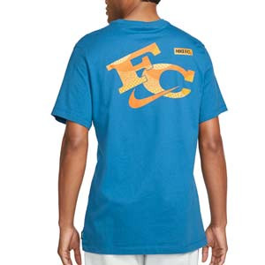 Camiseta Nike FC Seasonal Graphics - Camiseta de manga corta de algodón Nike - azul turquesa