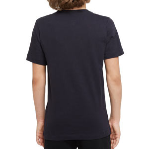 Camiseta de algodón Nike PSG niño Swoosh - Camiseta de manga corta infantil de algodón Nike del PSG - gris oscuro