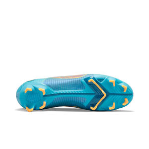 Nike Mercurial Vapor 14 Pro FG - Botas de fútbol Nike FG para césped natural o artificial de última generación - azules cian
