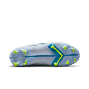 Nike Mercurial Jr Vapor 14 Academy FG/MG - Botas de fútbol infantiles Nike FG/MG para césped artificial - gris azuladas