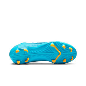 Nike Mercurial Jr Superfly 8 Club FG/MG - Botas de fútbol infantiles con tobillera Nike FG/MG para césped artificial - azules cian