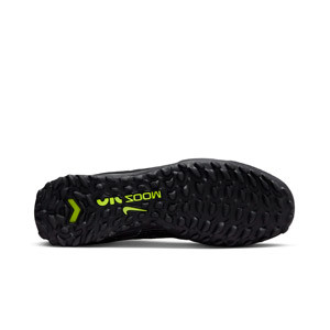 Nike Mercurial Zoom Vapor 15 Pro TF - Zapatillas de fútbol multitaco Nike TF suela turf - negras
