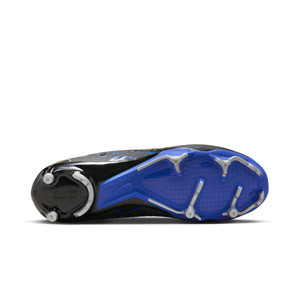 Nike Mercurial Zoom Vapor 15 Academy FG/MG - Botas de fútbol Nike FG/MG para césped artificial - negras, azul marino