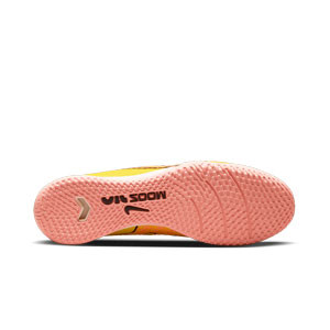 Nike Mercurial Zoom Vapor 15 Academy IC - Zapatillas de fútbol sala Nike suela lisa IC - amarillas, naranjas