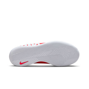 Nike Mercurial Jr Vapor 15 Club IC - Zapatillas de fútbol sala infantiles Nike suela lisa IC - rojas, blancas