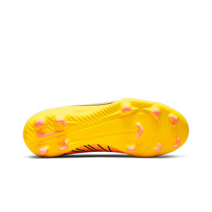 Nike Mercurial Jr Vapor 15 Club FG/MG - Botas de fútbol infantiles Nike FG/MG para césped artificial - amarillas, naranjas