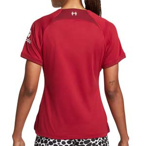 Camiseta Nike Liverpool mujer 2022 2023 Dri-Fit Stadium - Camiseta mujer primera equipación Nike Liverpool FC 2022 2023 - roja