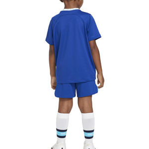 Equipación Nike Chelsea niño 3-8 años 2022 2023 - Conjunto infantil de 3 a 8 años Nike de la primera equipación Chelsea FC 2022 2023 - azul