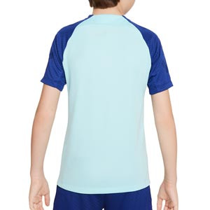 Camiseta Nike Atlético entrenamiento niño Dri-Fit Strike - Camiseta entrenamiento infantil Nike Atlético de Madrid - azul claro, azul marino